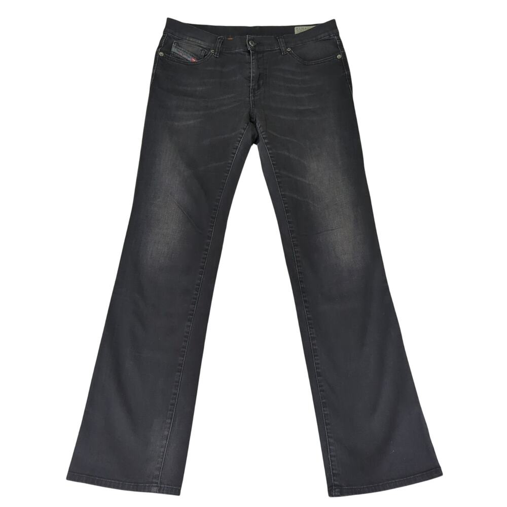 Diesel Jeans Bootzee-St Regular Slim Boot Cut Jeans Black Wash Women's Size 32